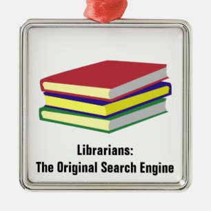 Librarian Original Metal Ornament