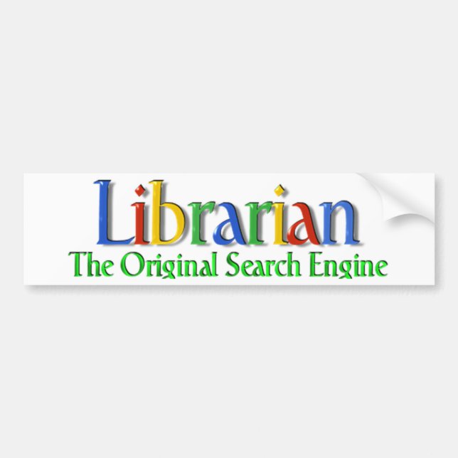 Librarian Original Search Engine Bumper Sticker (Front)