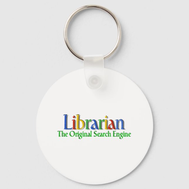 Librarian Original Search Engine Keychain (Front)