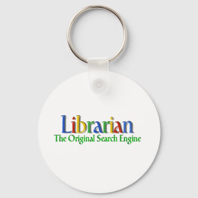 Librarian Original Search Engine Keychain (Front)