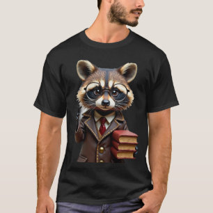 Librarian Raccoon T-Shirt