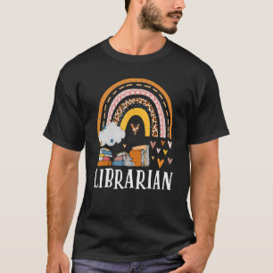 Librarian Rainbow Love Books T-Shirt