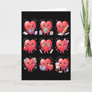 Librarian Reader Books Valentine Teacher Valentine Card
