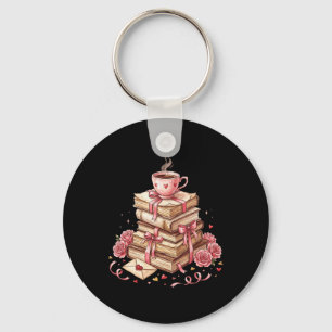 Librarian Reader Books Valentine Teacher Valentine Keychain