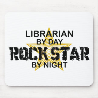 Librarian Rock Star by Night Mouse Pad