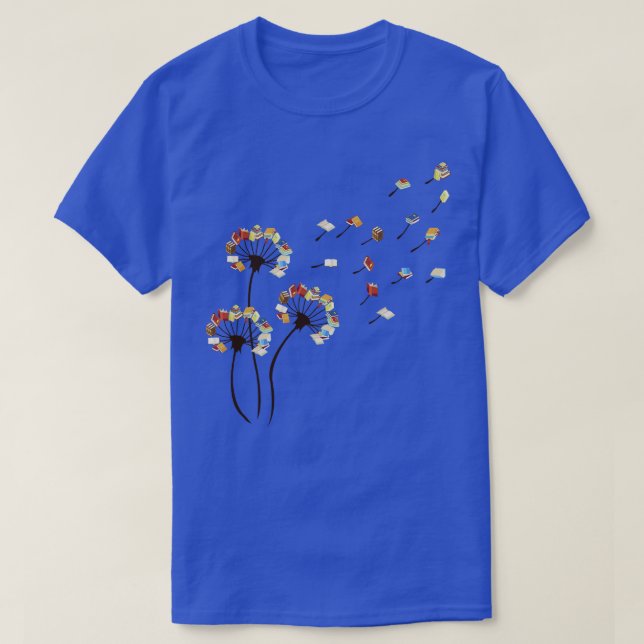 Librarian Shirt Dandelion Librarian Lover (Design Front)
