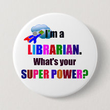 Librarian Superhero - Bold Colourful Text Design