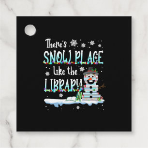 Librarian There's Snow Place Like The Library Favour Tags