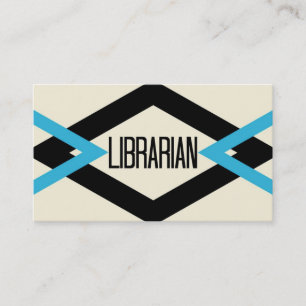 Librarian Trendy Business Card