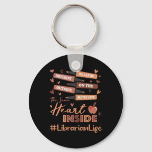 Librarian We Can Be Different Black History Month Keychain