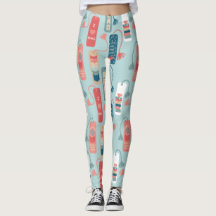 Librarians and Book Lovers Bookmarks Patterned Leggings