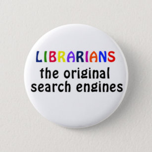 Librarians badge 2 inch round button