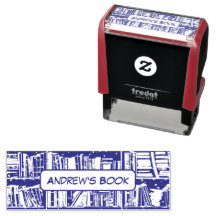 Librarian's Personalized Name Manga Stamp
