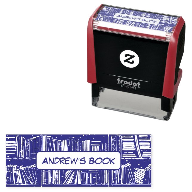 Librarian's Personalized Name Manga Stamp (In Situ)