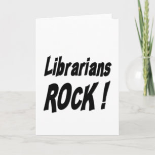 Librarians Rock! Greeting Card