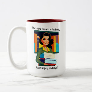 Librarian's Two-Tone Coffee Mug