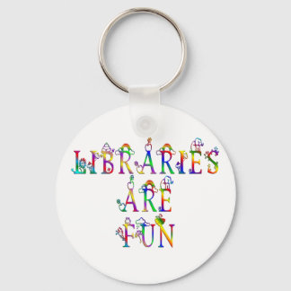 Libraries are Fun Keychain