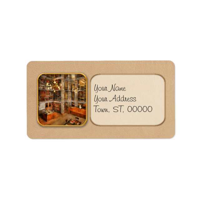 Library - A literary classic 1905 Label (Front)