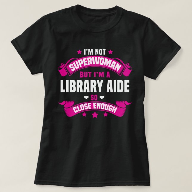 Library Aide T-Shirt (Design Front)