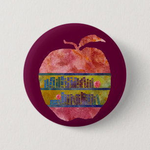 Library Apple 2 Inch Round Button