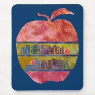 Library Apple Mouse Pad