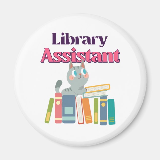 Library Assistant Magnet (Front)