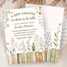Library Baby Shower Gender Neutral New Chapter