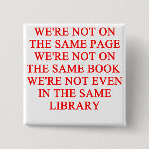 library book 2 inch square button