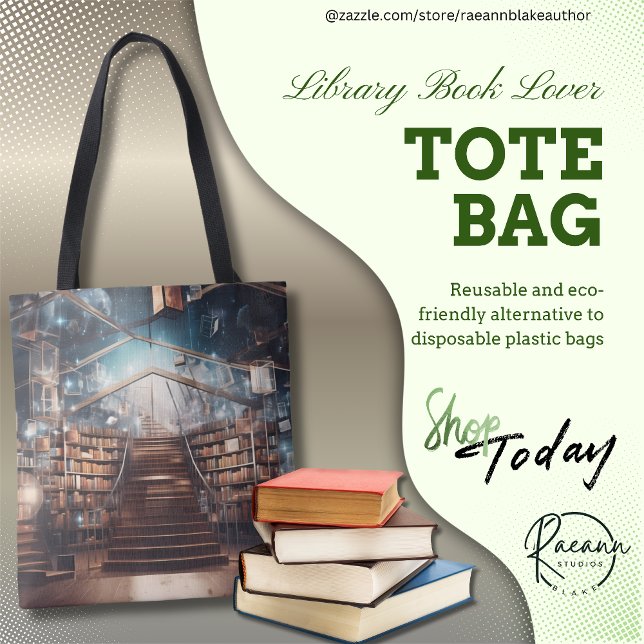 Library Book Lover Tote Bag (Creator Uploaded)