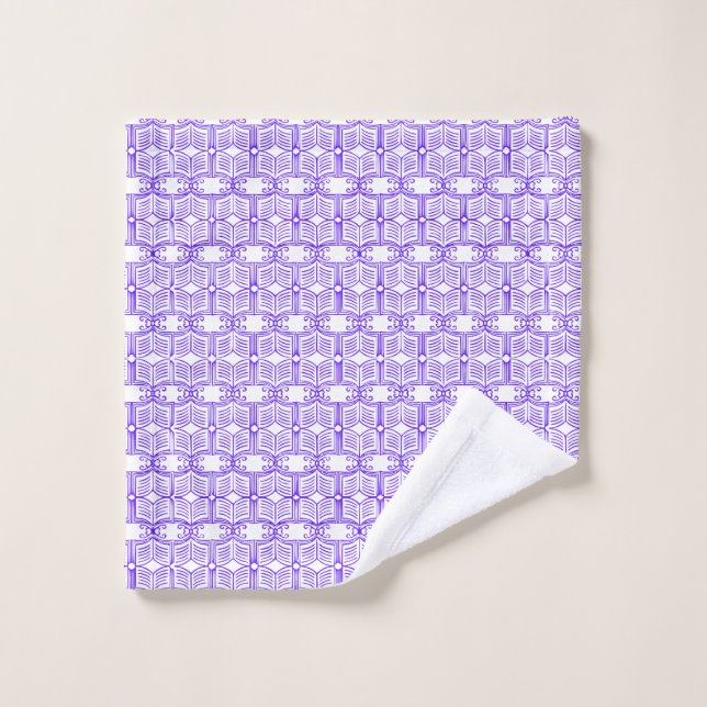 Library Book Pattern  (Gant de toilette)