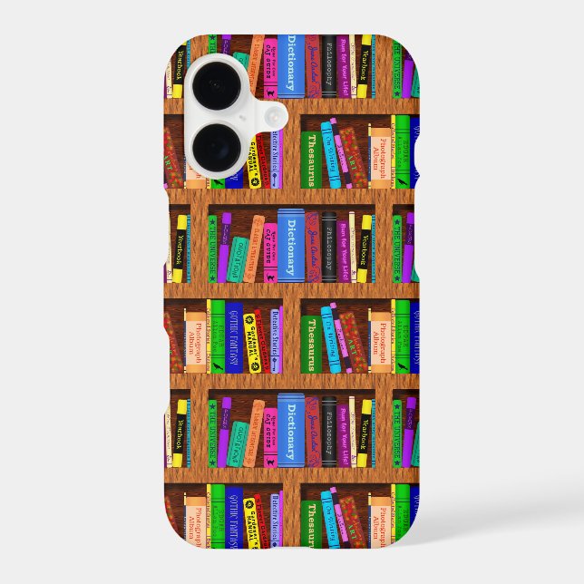 Library Book Shelf Pattern for Readers (Back)