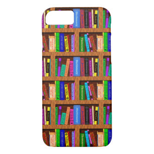 Library Book Shelf Pattern for Readers iPhone 8/7 Case