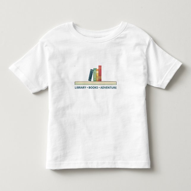 Library, Books, Adventure Toddler T-Shirt (Front)