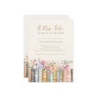 Library Books Baby Shower Invitation