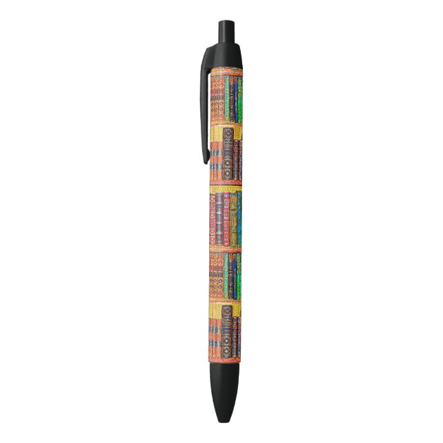 Library Books Black Ink Pen (Top (Vertical))