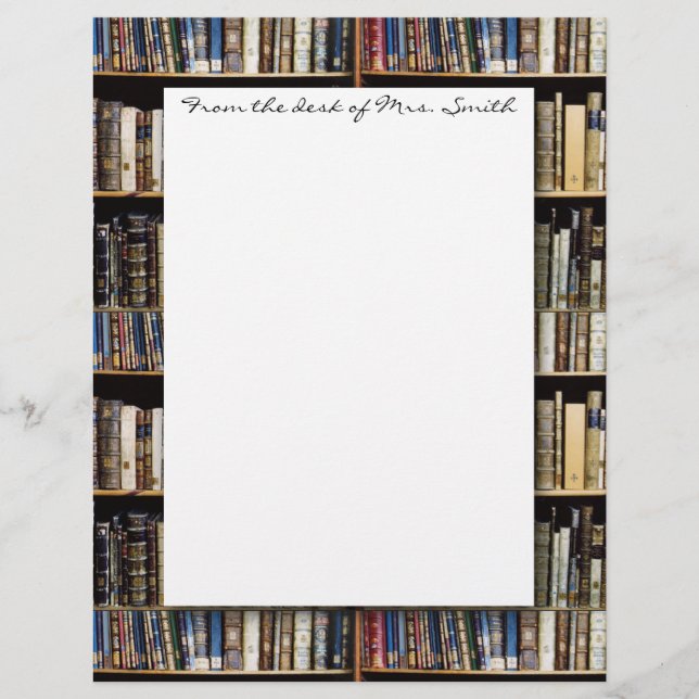 Library Books Letterhead (Front)