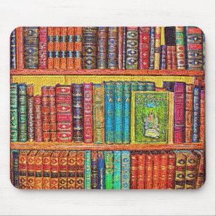 Library Books Mouse Pad