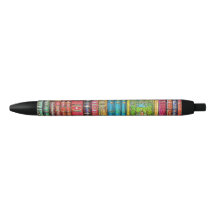 Library Books Pens