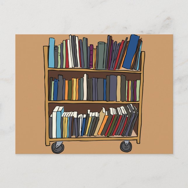 Library Books Postcard (Front)