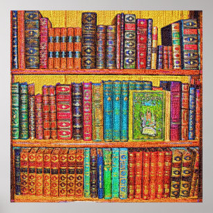 Library Books Poster