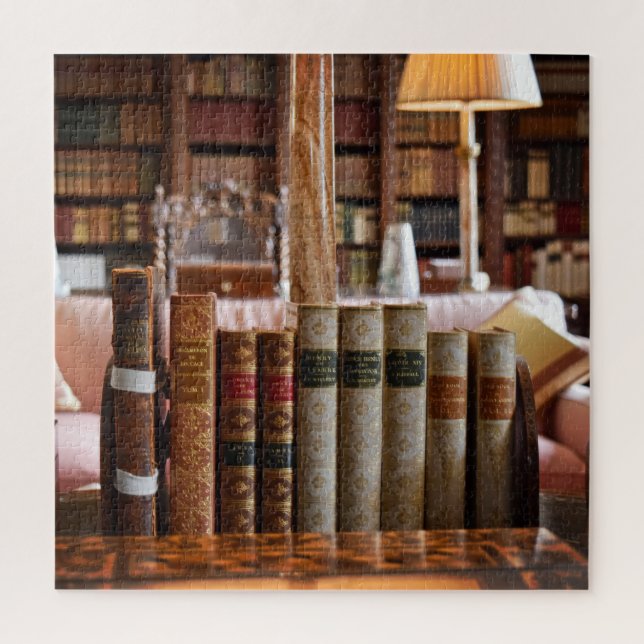 Library Bookworm at Hever Castle - 20x20 - 676 pc Jigsaw Puzzle (Vertical)