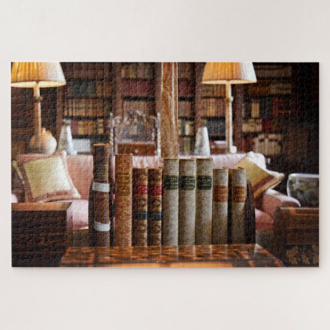 Library Bookworm at Hever Castle - 20x30 - 1014 pc Jigsaw Puzzle (Horizontal)