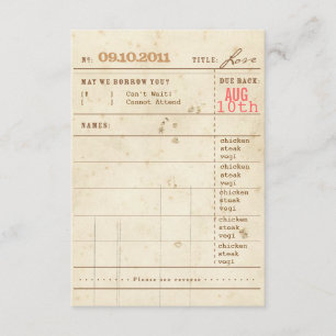 Library Card RSVP