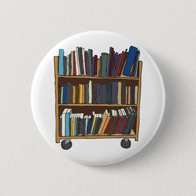 Library Cart 2 Inch Round Button (Front)