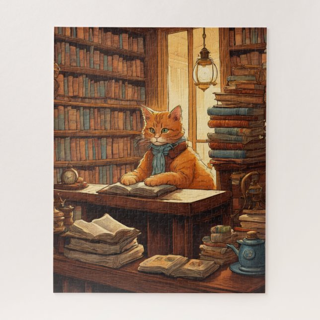 library cat #12 puzzle (Vertical)