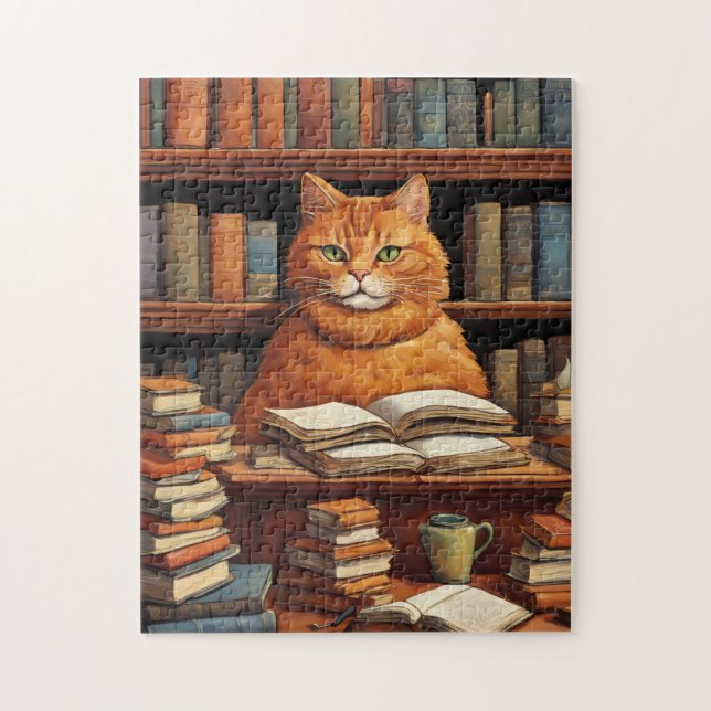 library cat #1 puzzle (Vertical)