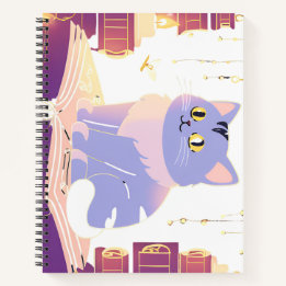 Library cat cafe  notebook