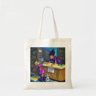Library Check Out Artwork Tote Bag