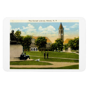 Library, Cornell, Ithaca NY 1926 Vintage Postcard Magnet