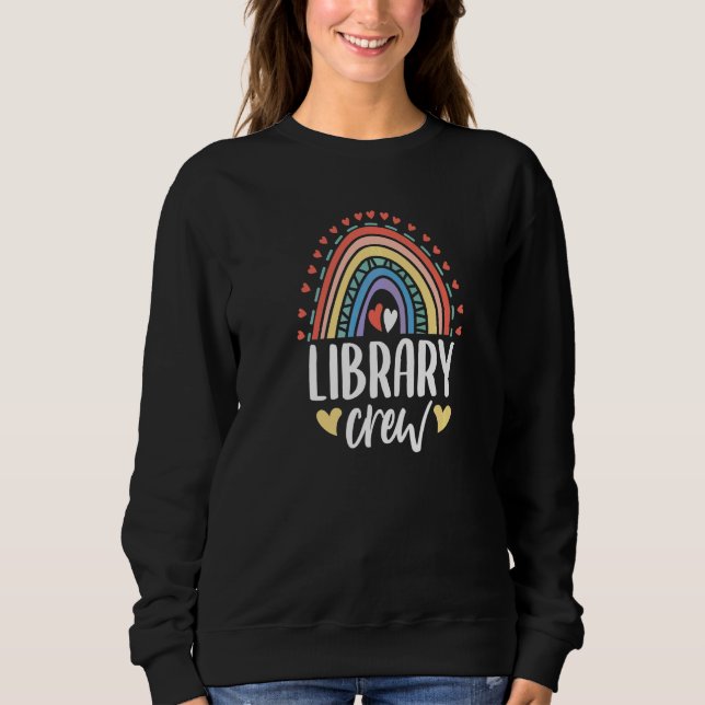 Library Crew Reading & Animal Sweatshirt (Front)